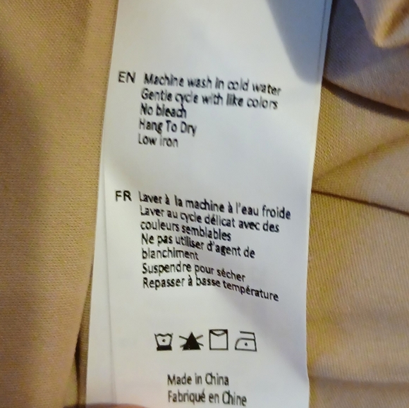 Castro Men's Button Down Shirt Beige Size S/M - Picture 6 of 7